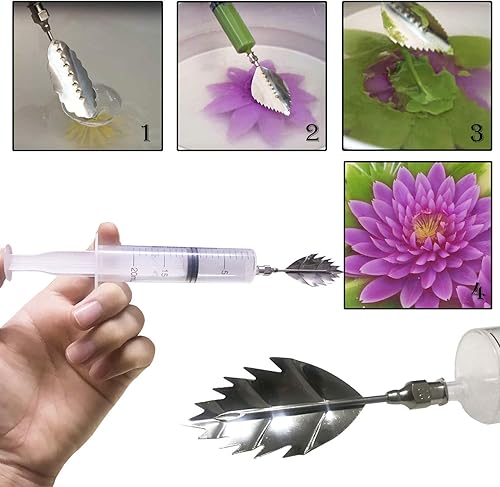 Miniatura 5 de Acero Inoxidable Flores Hojas 3D Jalea-Art-Herramientas Pudín Boquilla Torta Agujas Gelatina Herramientas (AH)