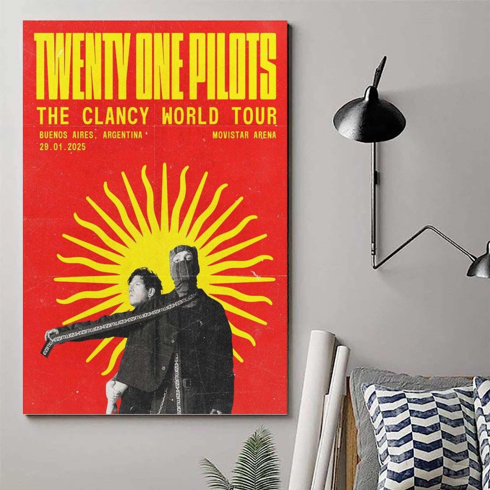 Twenty One Pilots Poster 2024 The Clancy Tour Canvas Art Poster