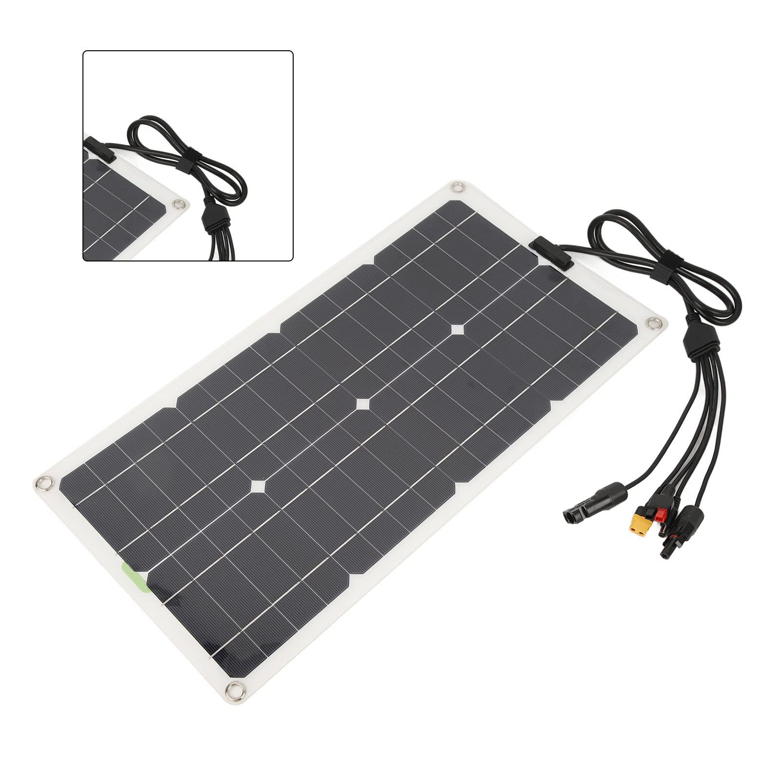 Sonew 250 W Monokristallines Solarpanel mit Controller und Zwei USB-Anschlüssen für Hocheffizientes Laden von Wohnmobilen mit 12 V, 24 V und 48