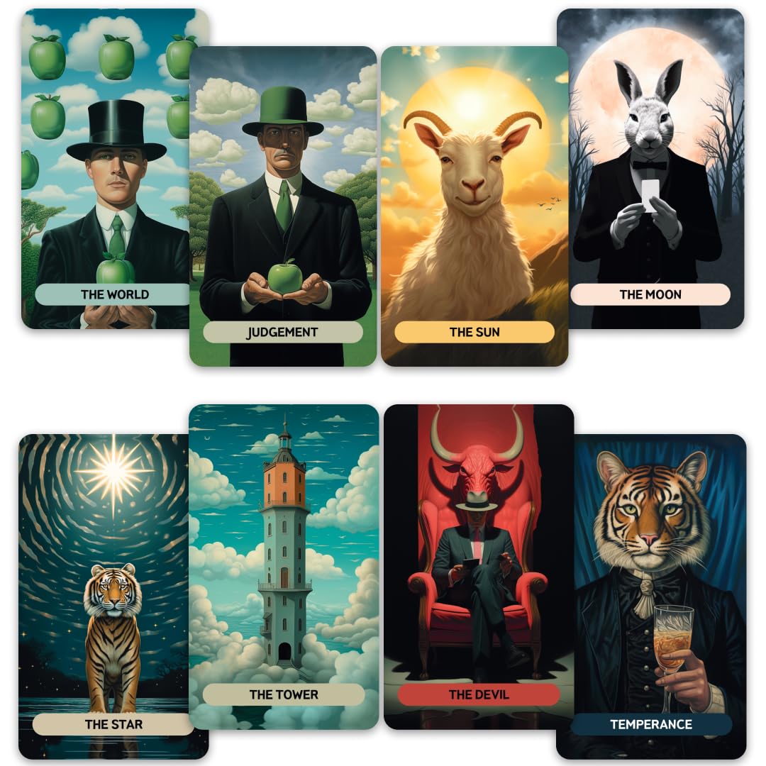 Amazon.com: CRAFTERIAN Majestic Realm Tarot Cards, 78 Cards Deck