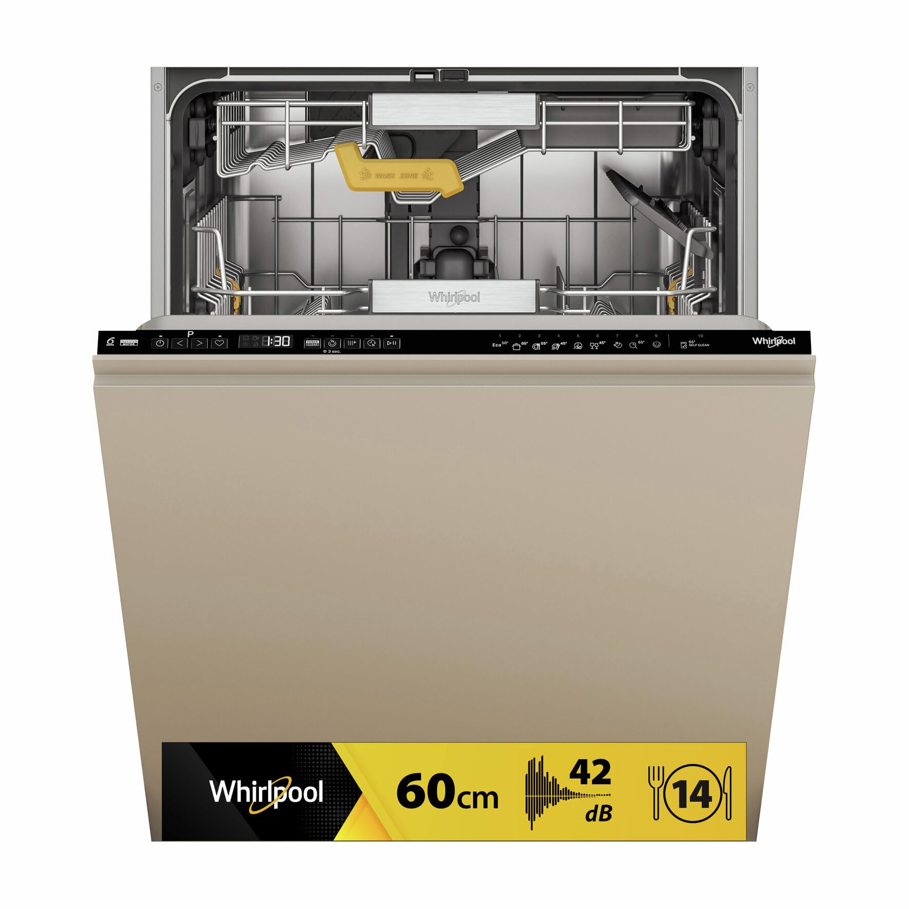 Whirlpool Lavavajillas W8I HP42 LSC totalmente integrado (60 cm)