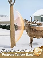 Vista 4 de ANPHSIN 4 Rollos de Envolturas de Arpillera Natural para Árboles - 7.8in × 9.8ft Rollos de Arpillera de Invierno, Envoltura Protectora para Tronco