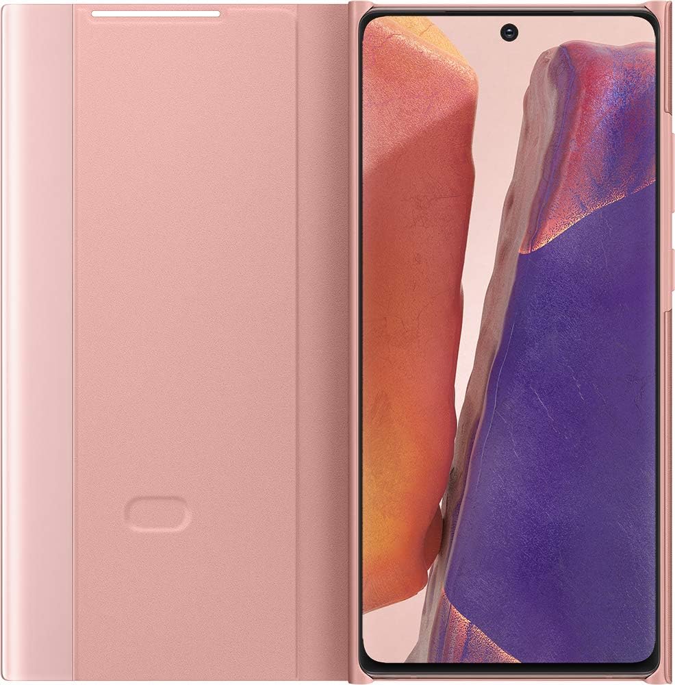 Uр Tо 40% оƒƒ Samsung Galaxy Note 20 Clear View Cover Case - Brown