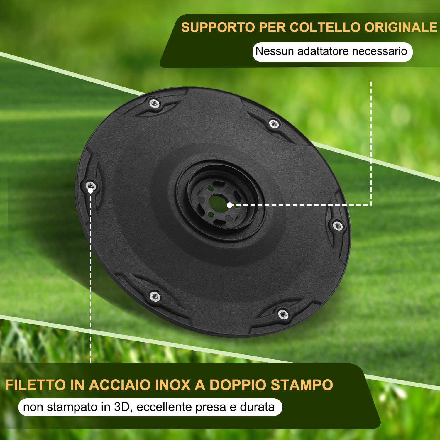 FourShow 【Taglio più Efficiente】 Platti Lama Robot Rasaerba 6 Lame di Ricambio Compatibili con Husqvarna G3-P2 Automower 320, 330X.