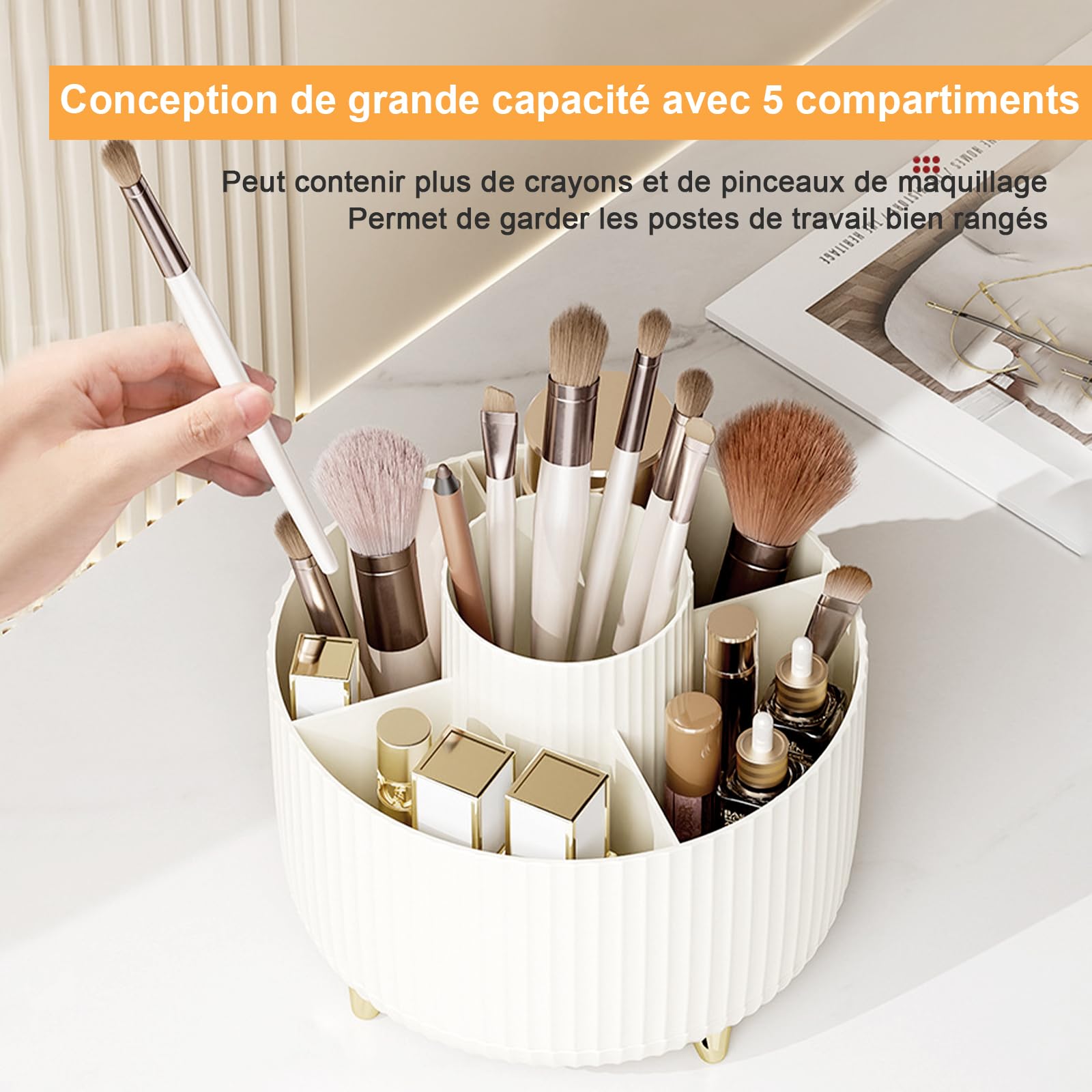 skydue Portapenne Da Scrivania, Porta Penne Rotabile a 360° Con 5 Scomparti, Organizer Per Ufficio, Scuola, Casa(Viola skydue Portapenne Da Scrivania, Porta Penne Rotabile a 360° Con 5 Scomparti, Organizer Per Ufficio, Scuola, Casa(Viola