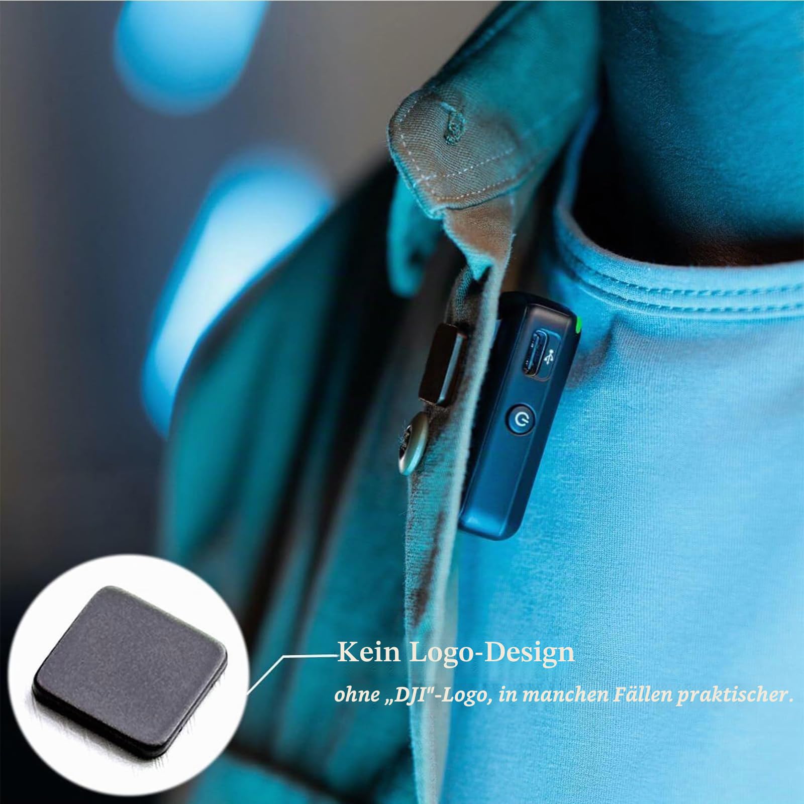 Originaler Clip-Magnet für DJI Mikrofon, Kleidung, OEM-Magnetbefestigungszubehör für DJ MIC 2/Mic Mini Wireless Transmitter, einfache Befestigung, nahtloses Tragen, magnetische Halterung, 2 Stück
