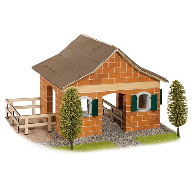 Foto 2 de 8 de Teifoc Steinbaukästen-konstruktionsspielzeug-Big Horse Stable, Multi Color, Multicolor (Eitech GmbH T4950)