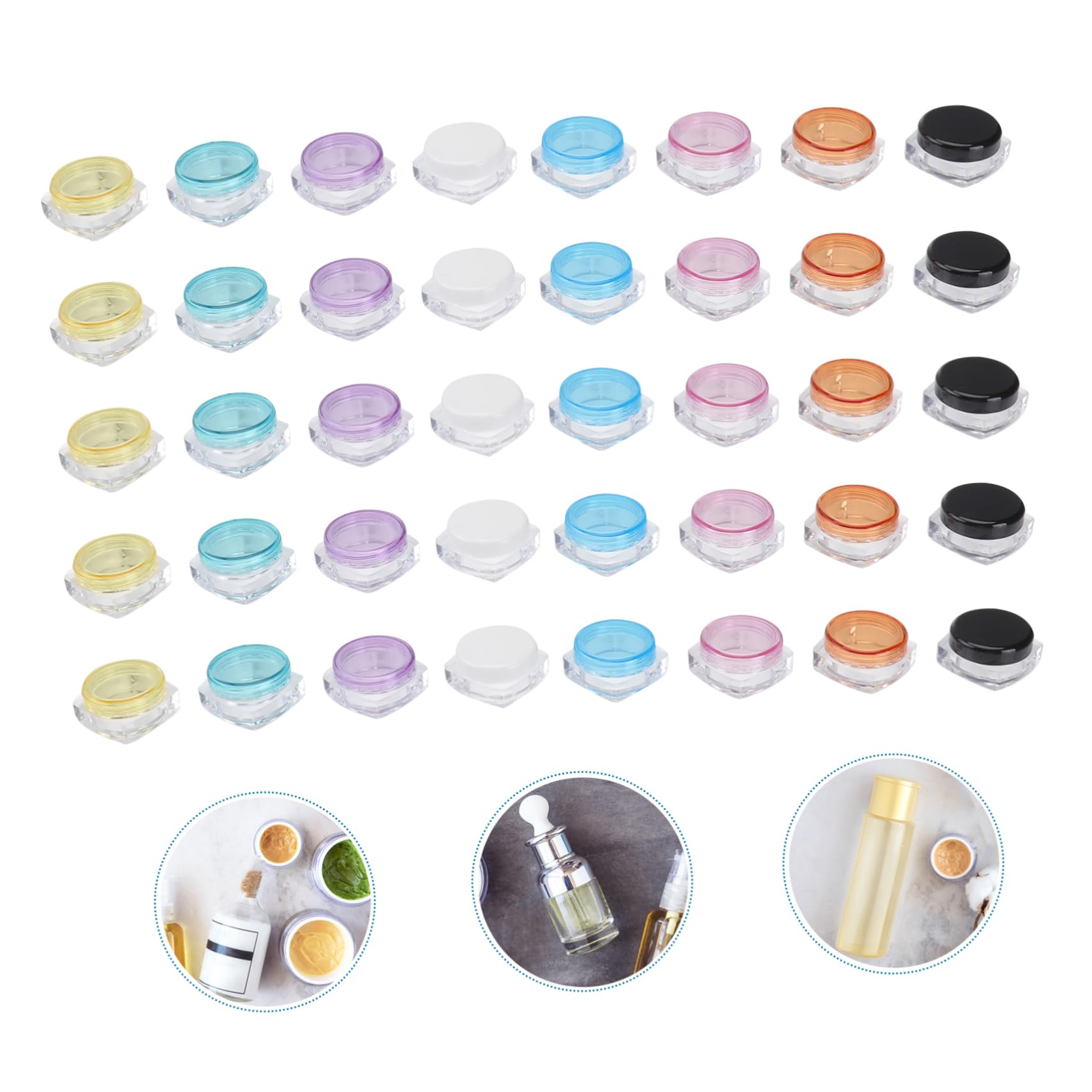 VALICLUD 2 Set Contenitori Cosmetici Ricaricabili Viaggio Pz Bottiglie Per Lozioni E Crema Diverse Colorazioni Per Personale E Leggeri Per Viaggi 64 Pezzi * 2