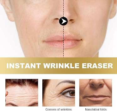 Skips the Line Instant Wrinkle Eraser Face Cream, Instant Face Tightening Cream, Anti Aging Firming Cream for Loose Skin, Deep Nourishing & Repairing, Wrinkle Filler, for All Skin Types (3)