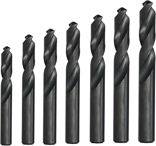 Drill America 7 Piece Screw Machine/Stub HSS Drill Bit Set, Plastic Pouch Case, D/AST