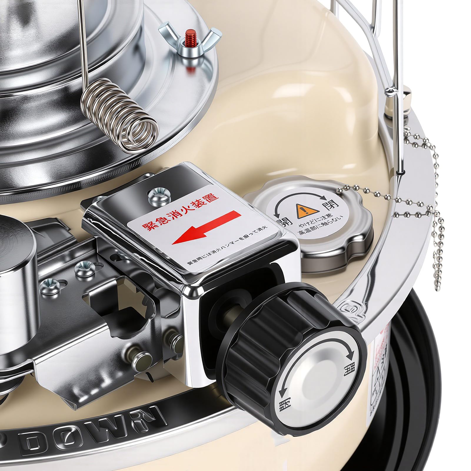 Calentador de Queroseno Portátil, Apagado Automático, Tanque de 3 Litros