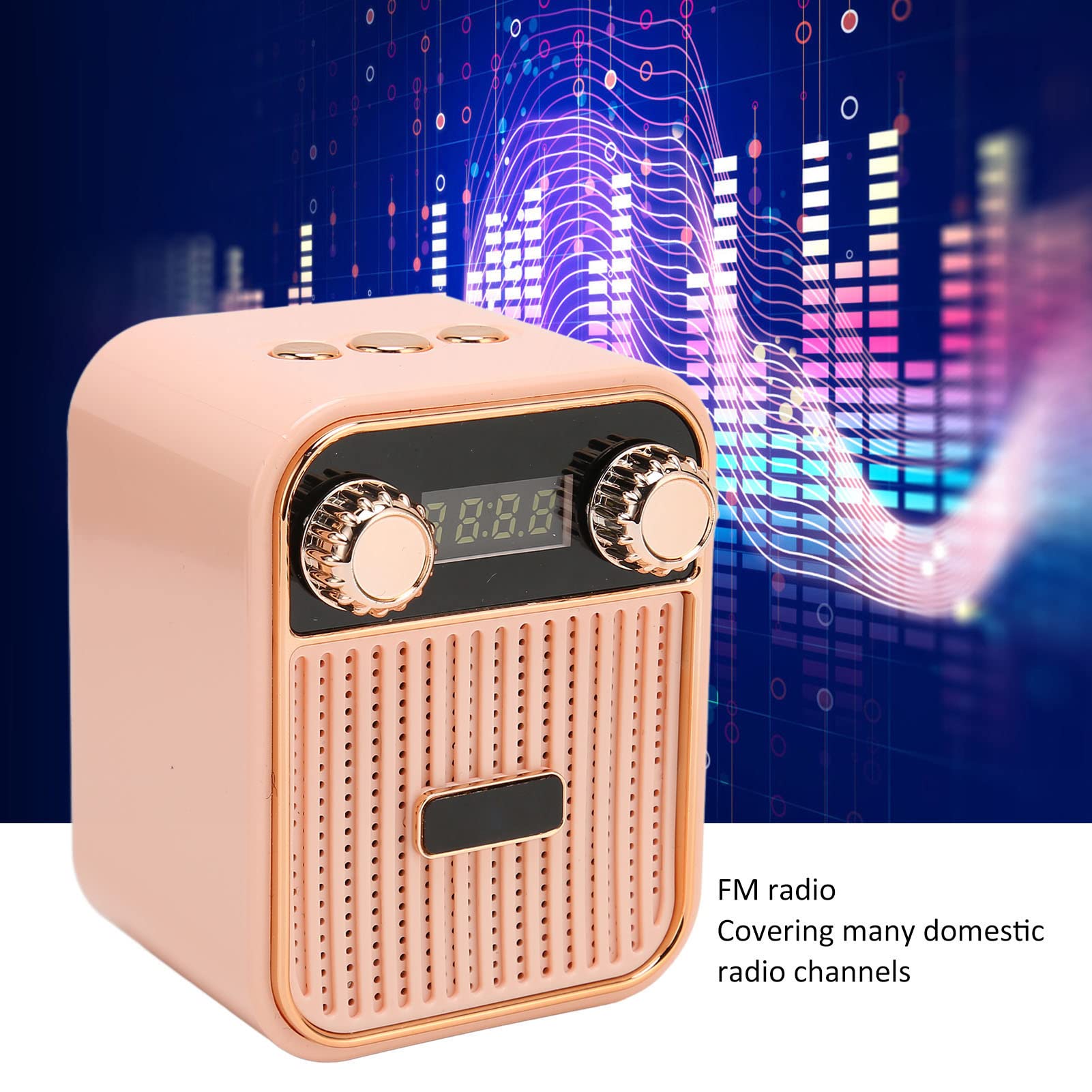 Mini Karaoke Machine per Bambini, Altoparlante Karaoke Bluetooth Portatile con 1 Microfono Wireless, Canzoni Giocattoli Regali di Compleanno per Ragazze 4, 5, 6, 7, 8 Anni Toddler Teens(Rosa)