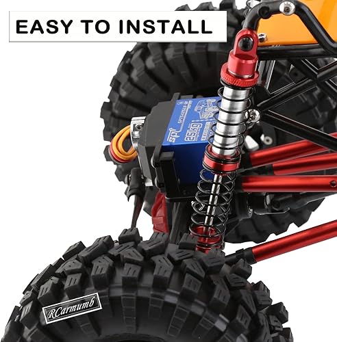 Vista 6 de Amortiguador universal de 4.331 in para coches de escala RC 1/10, aleación de aluminio 7075 RC amortiguador de choques ajustable universal Hops Up