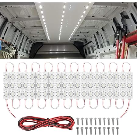 Ampper 12V 40 LED Kit Di Luci Interne Per Furgoni, Plafoniere A LED Con