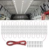 Nilight 60Leds Van Interior Light Kits 12V White Led Ceiling Lighting Kit for Truck Van RV Boats Caravans Trailers Lorries Transit 20 Modules &lpar;TL-39&rpar;