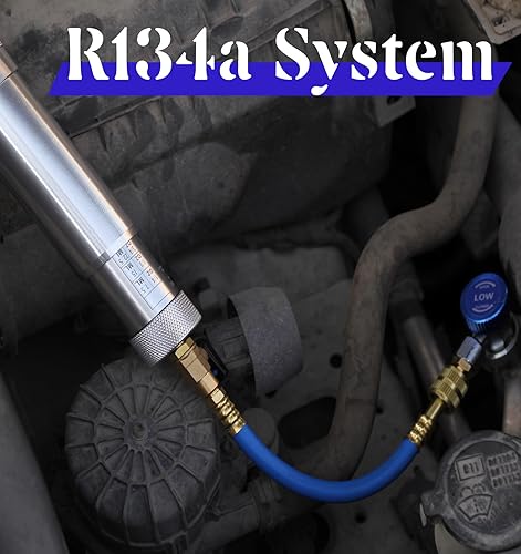 Miniatura 4 de Kit de inyector de tinte de aceite de CA R134A y R1234YF y R410A con acoplador rápido R134A R1234YF Acoplador rápido Adaptador R410A 2 comprobadores