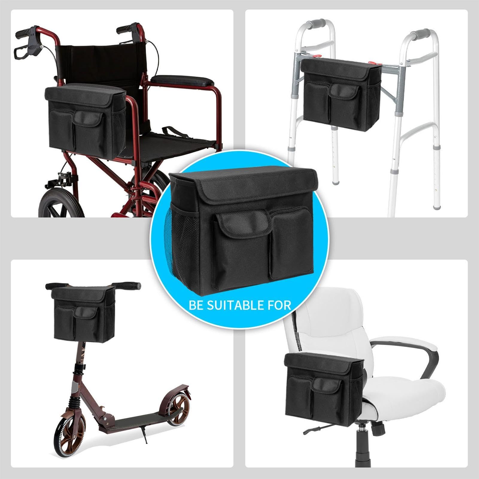 Sac Trottinette | Organisateur Téléphone Ordinateur | Porte Bouteille