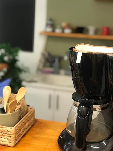 Miniatura 8 de Filtros de café reutilizables de algodón orgánico (un paquete, no4)  (una sola capa) para máquinas de café, calcetín de filtro de café, bolsa de