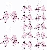 Vista 22 de 12 Piezas 6 Pulgadas Verde Trébol Shamrock Corona Lazos Irlandeses de Arpillera para Día Festivo del Día de San Patricio Decoración de Puerta Pared