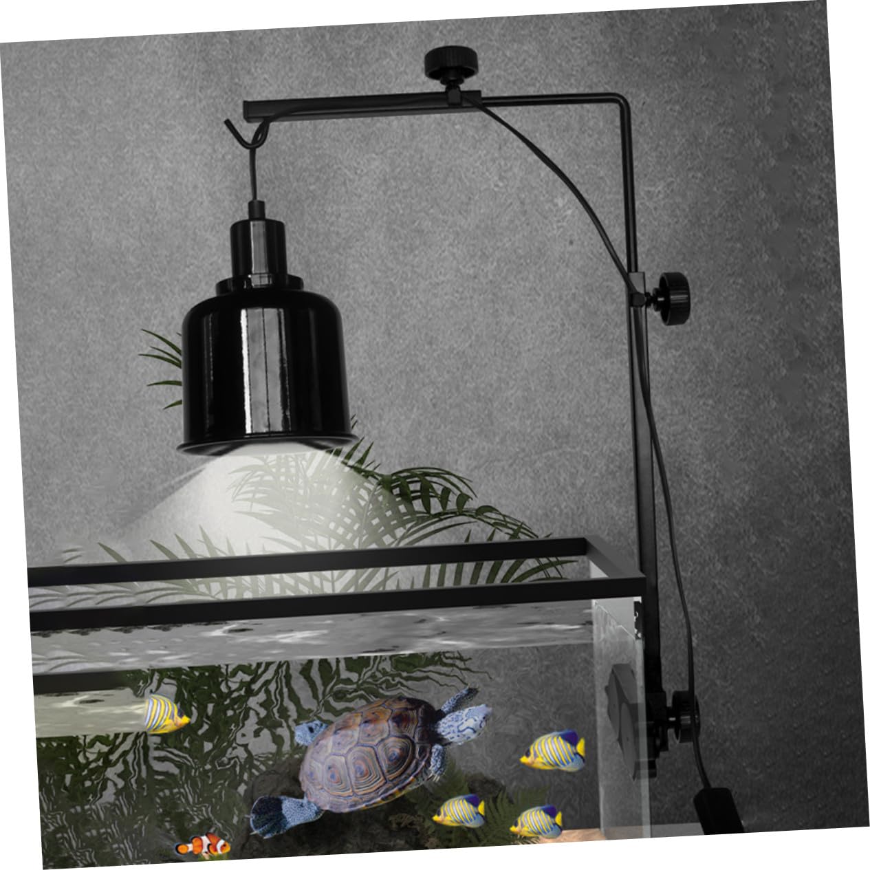 Toyvian Regulowany Stojak Lampę Do Terrarium z Żelaza Uchwyt Do dla Żółwi i Gadów Stojak Oświetlenie Akwarium