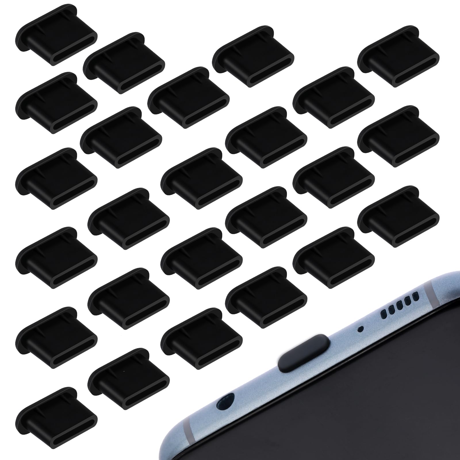 ZEPIQOR 2er Set Bären Staubschutzstecker - Weiches Silikon Für Handy & Tablets