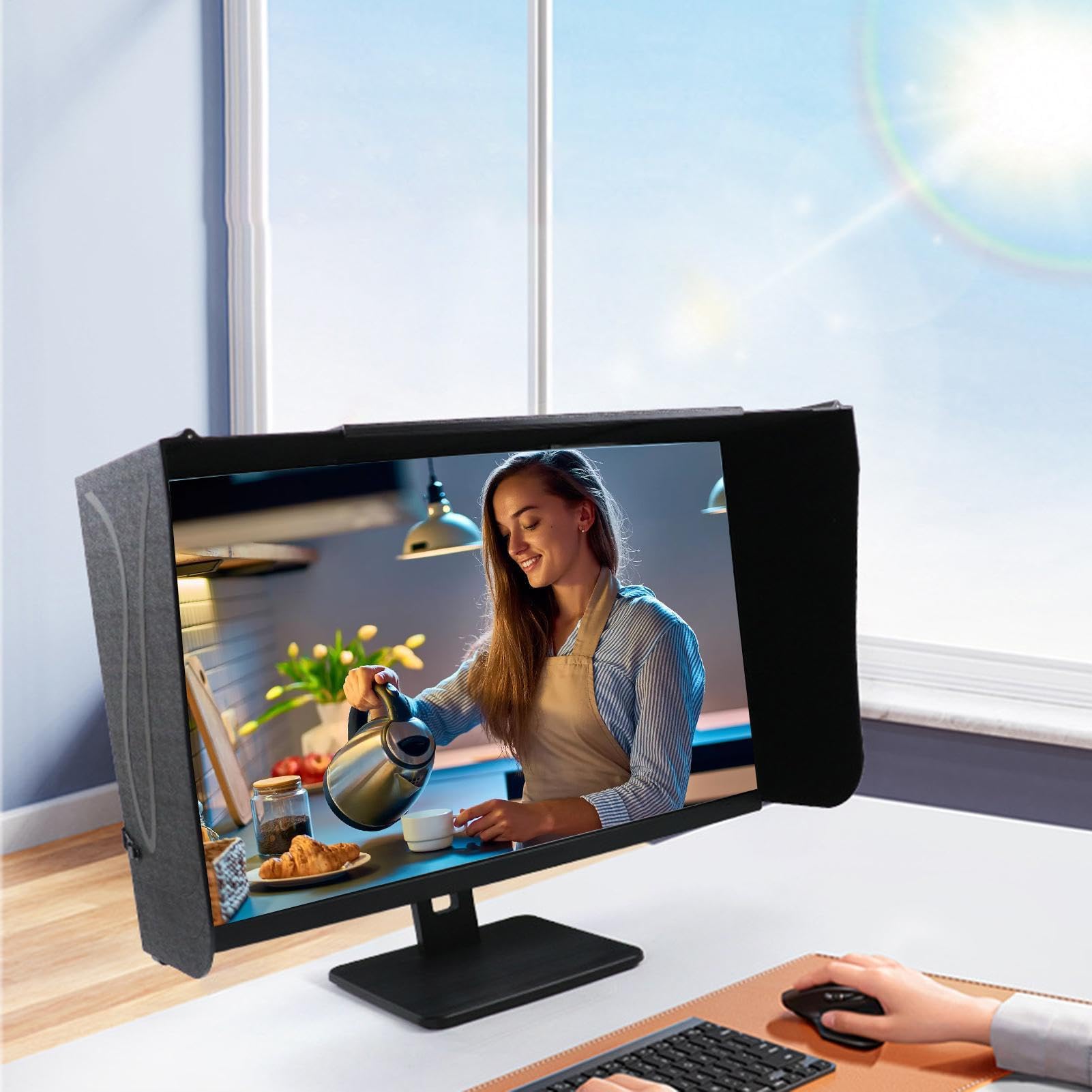 Pantalla antirreflectante para gran protección de la privacidad anti-mirada | Protector de pantalla para trabajo en casa oficina Streaming juego | para trabajo, streaming, juego, hogar, hombres