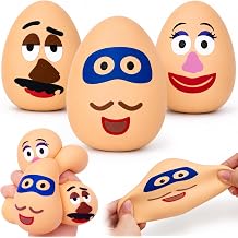 3 Pack Squishy Stress Relief Potato Set, Funny Slow Rising Squeeze Sensory Bundle, Soft Elastic Anxiety Relief Handheld Gadgets, Kawaii Aesthetic Desktop Relaxation Decor, Gift for Adults Teen 3Pack