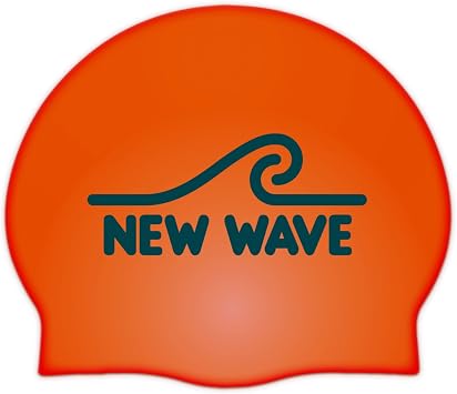 New Wave Swim Cap - Silicone Orange