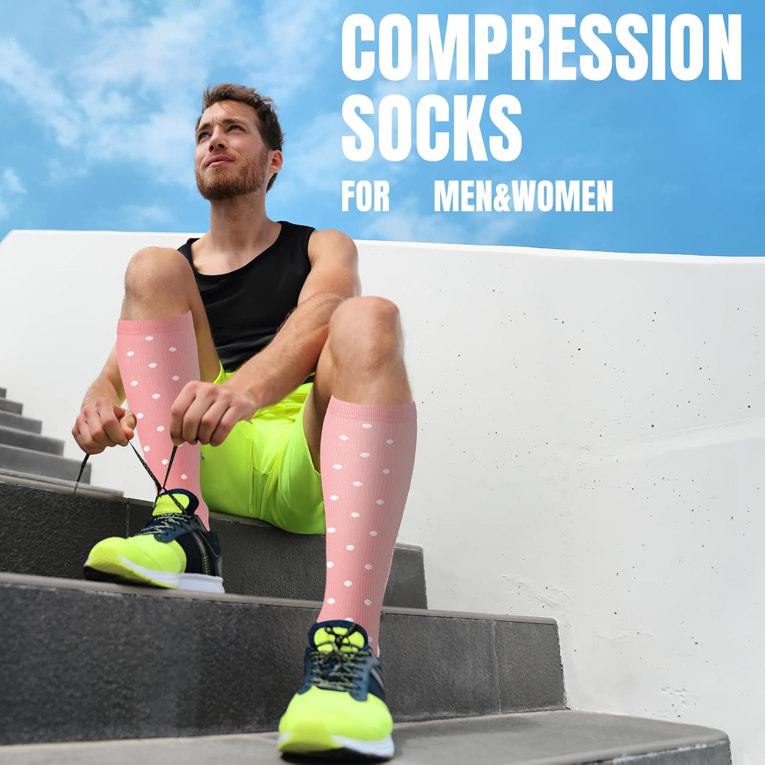 bropite Compression Socks for Women & Men 8 Pairs Circulation-Compression Socks 20-30 mmhg-Best for Running,Nurse,Travel,Yoga - Image 6