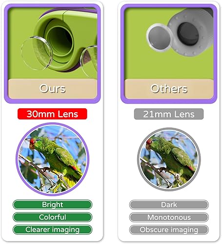 Miniatura 6 de Prismáticos compactos para niños y niñas, binoculares de 13 x 30 pulgadas para niños, binoculares compactos para niños y niñas, ideales para niños,