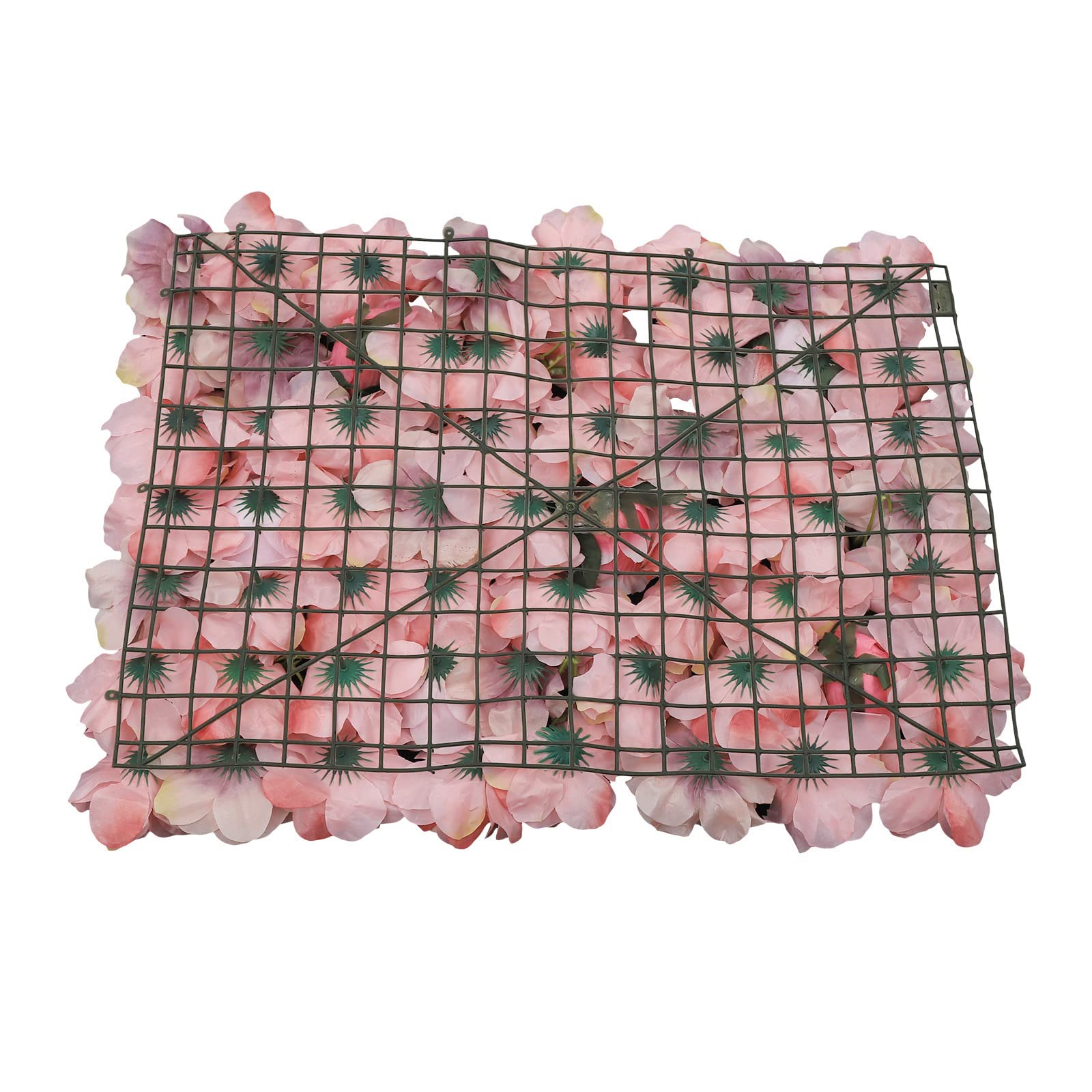 12 pannelli da parete di fiori artificiali, fiori artificiali 3D, decorazione da parete, per tutti i tipi di decorazioni per feste, 60 x 40 cm, dalie, rose e piante acquatiche