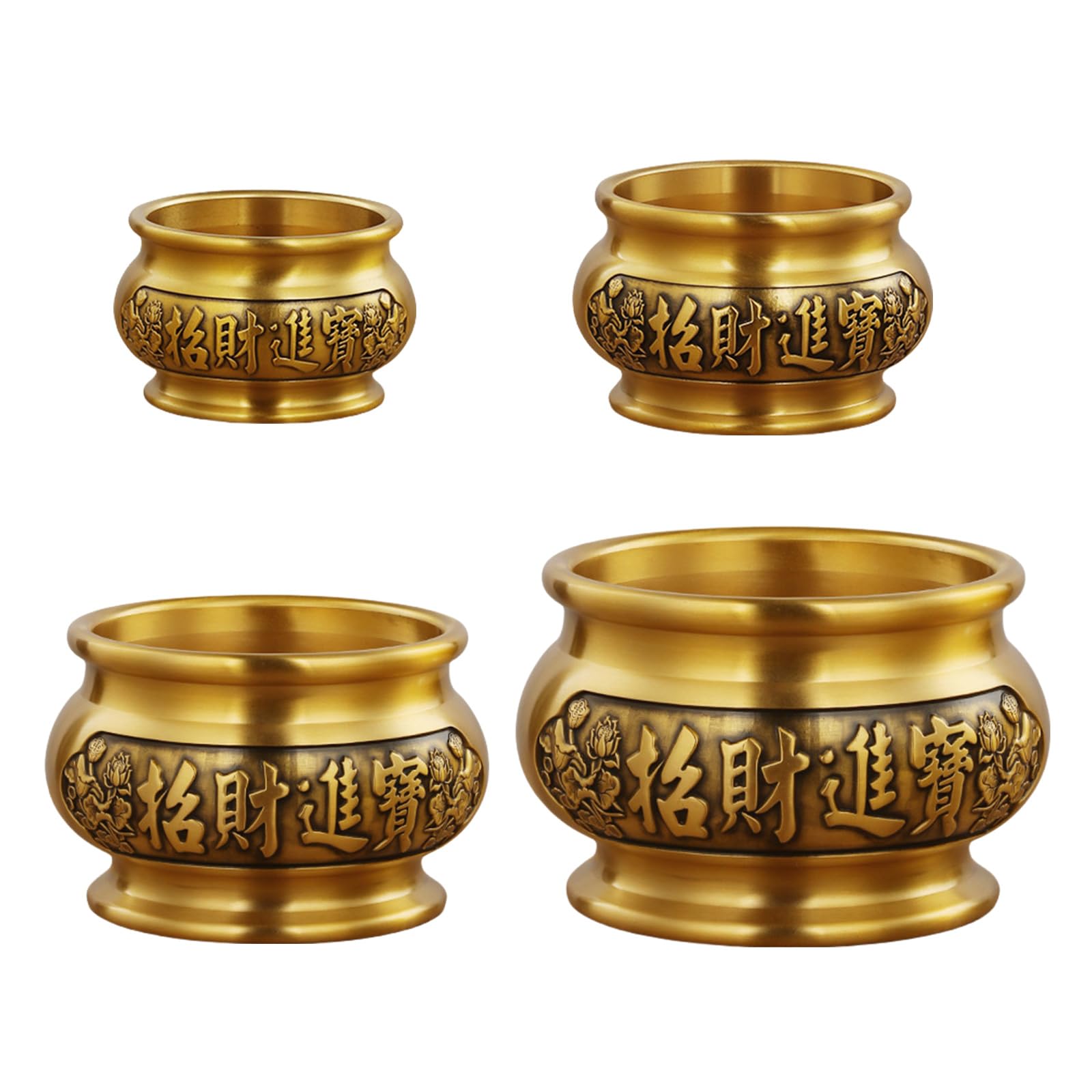 Bruciatori di incenso classici in ottone per benedizioni domestiche ornamento decorativo appassionati culturali titolari di incensi cinesi