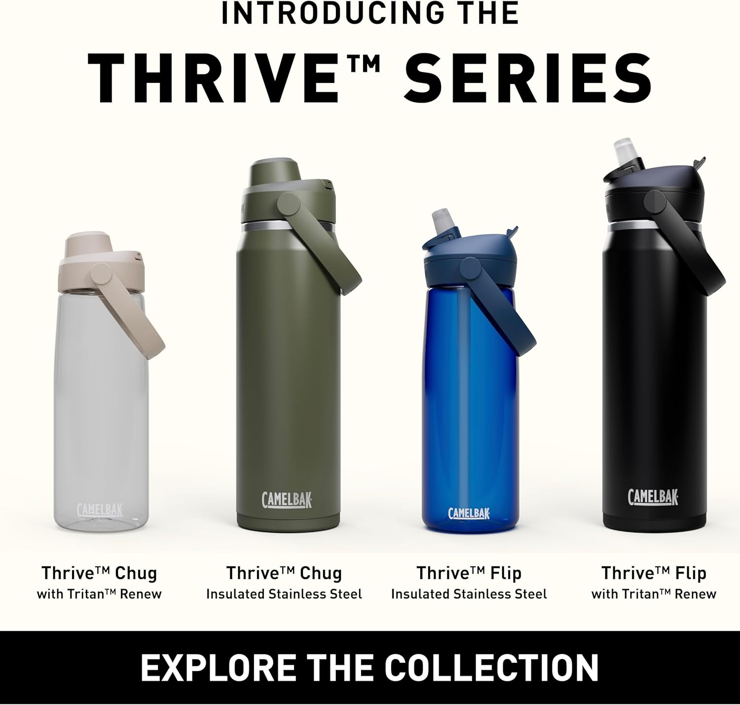 CamelBak Thrive Chug Tritan Renew Water Bottle Charcoal, 20oz - Image 9