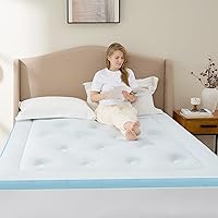 Vista 16 de Hansleep Cubrecolchón de espuma viscoelástica tamaño individual, cubrecolchón de espuma individual de viscosa derivada del bambú, funda de colchón