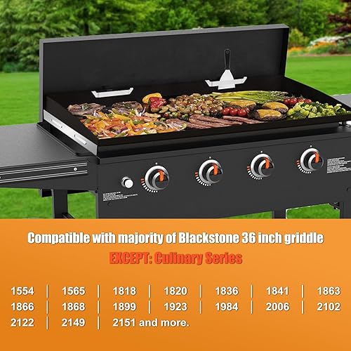 Miniatura 7 de Protectores de viento para parrilla Blackstone de 36 pulgadas, protector magnético de viento, accesorios de parrilla Blackstone de acero inoxidable
