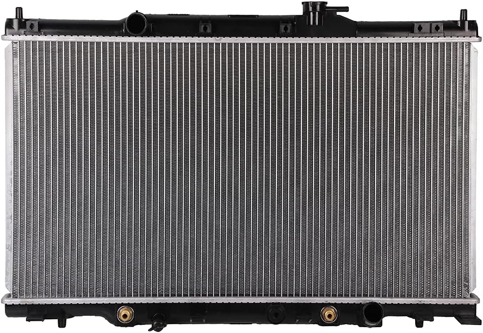 ASAPE 2443 Radiator + 3148 Condenser Engine Replace Kit Fit for Honda Element 2003-2006 for Honda CR-V 2002-2006 (Aluminum) - Set of 2