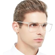 OCCI CHIARI Large Reading Glasses Men Oversized Square Readers Spring Hinge 1.0 1.25 1.5 1.75 2.0 2.5 3.0 3.5 4.0 5.0 6.0