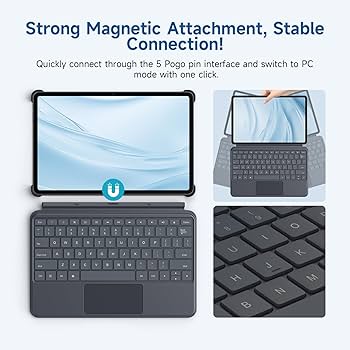 ALLODOCUBE iplay 60 pad pro 本体とキーボードカバー Keyboard by ALLDOCUBE, Keyboard Case with Touchpad iPlay 60