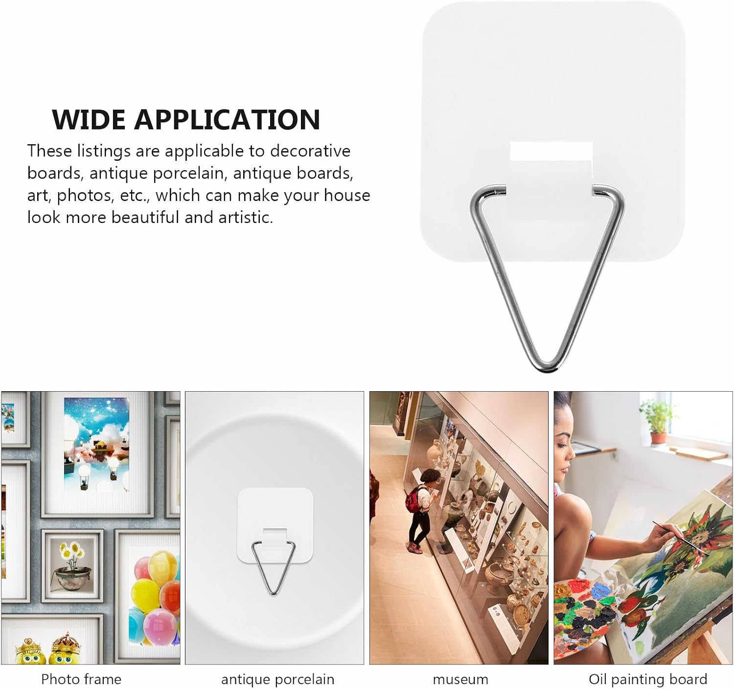 50pcs Vertical Plate Holders Plastic Invisible Dish Hanger for Plates