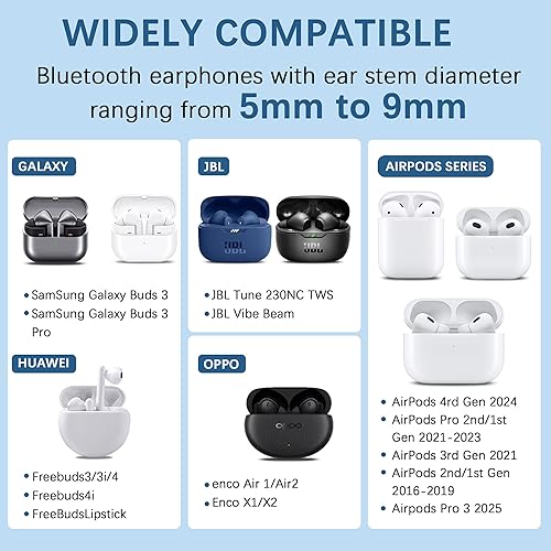 Miniatura 3 de Ultra Strong Magnetic AirPods Straps,Neck Rope Cord,Anti-Lost Straps for Airpods 4,3,2,1&Airpods Pro 2/1 Naranja,Negro