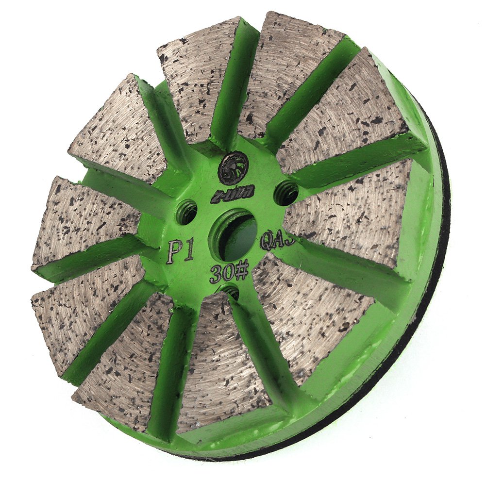 Concrete Metal Diamond Floor Polishing Pads,3" inch Floor Grinding Disc Coarse Grit 30 for Grinding Polishing and Leveling Decorative Concrete and Concrete Surfaces