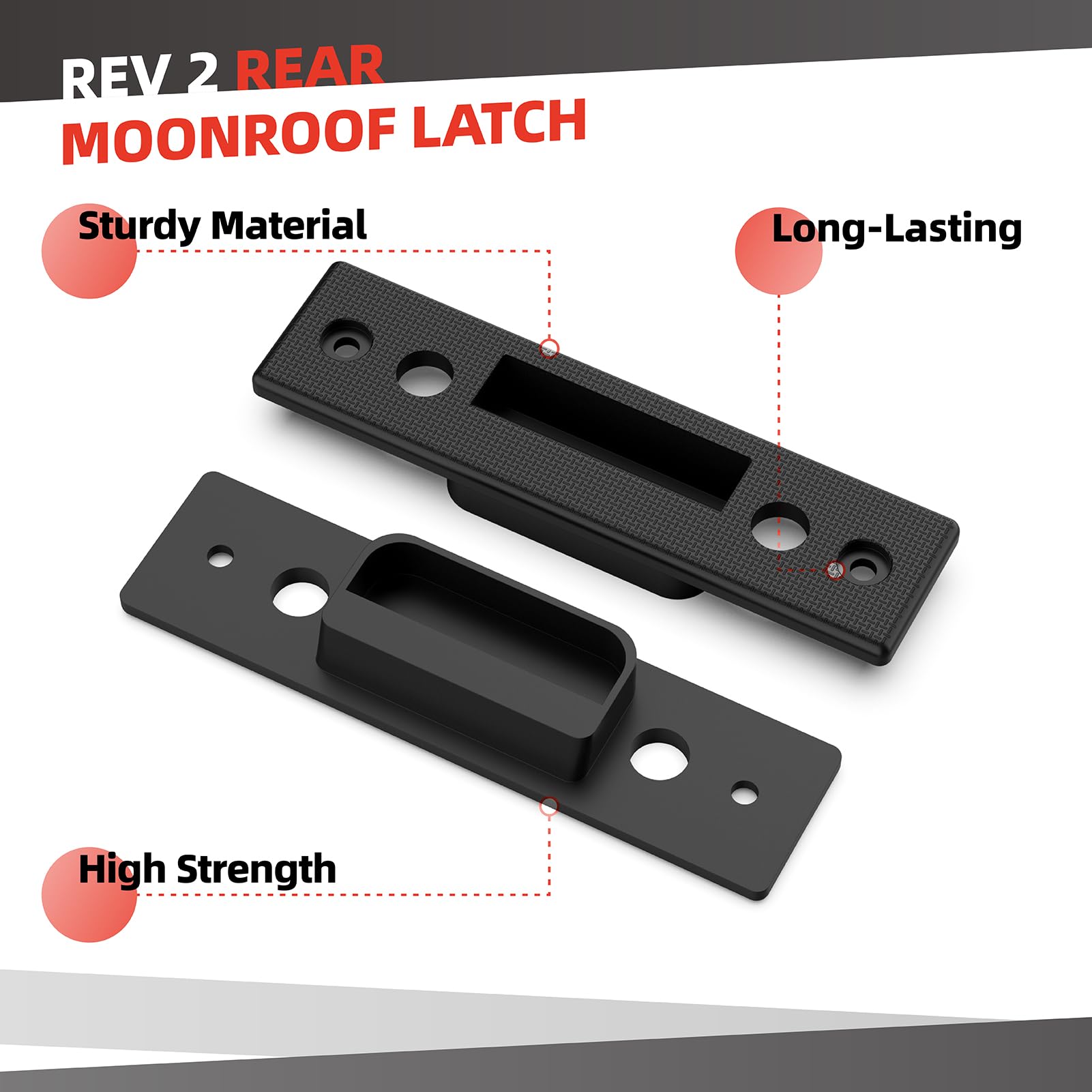 Rear Moonroof Latch, Rev 2 GM F Retainer 84900118