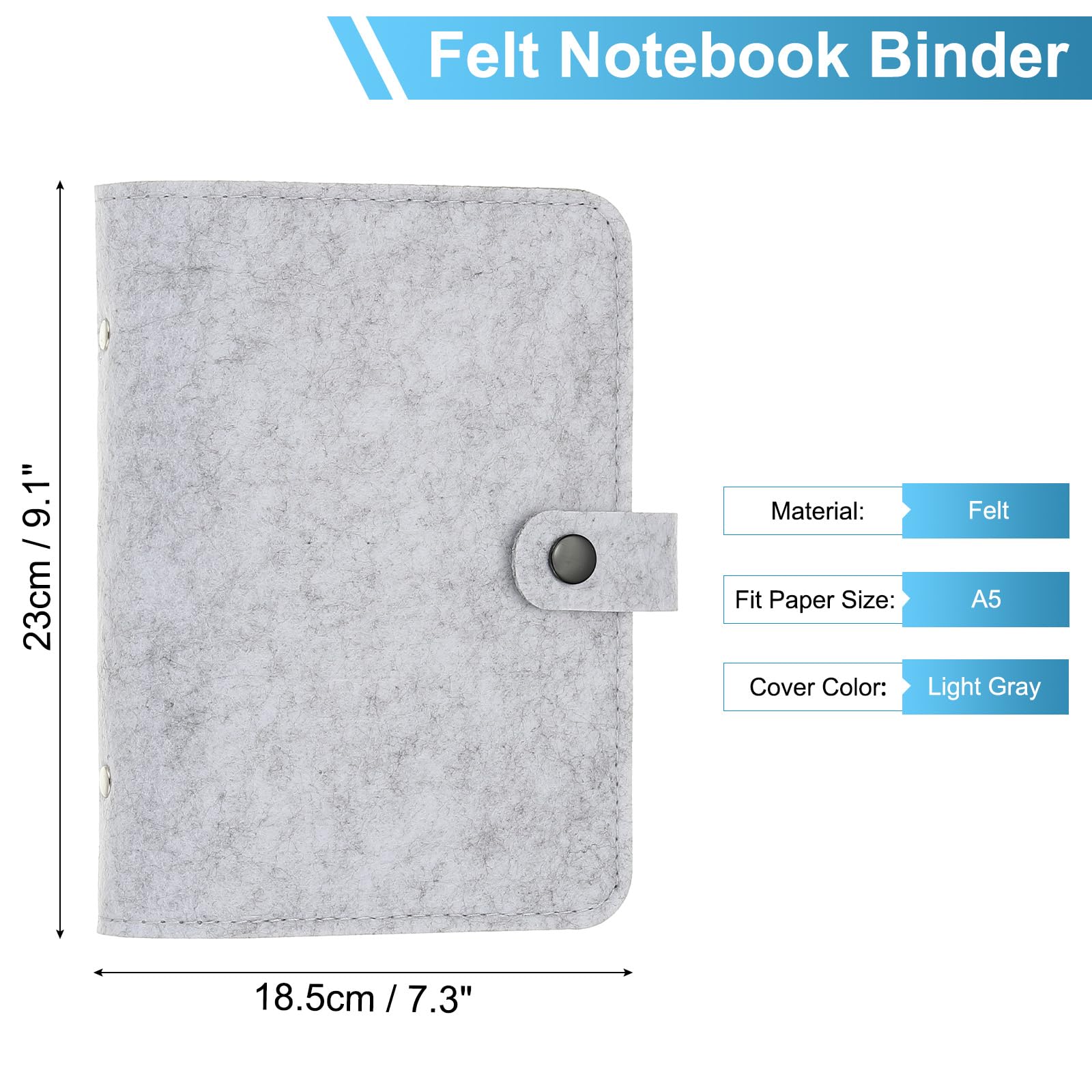 PATIKIL A5 Felt Binder - Image 2
