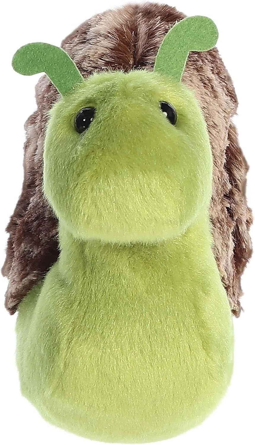 Aurora® Adorable Mini Flopsie™ Slow Snail™ Stuffed Animal - Mini Companions Ready for Playful Adventures - for Kids All Ages, Toddlers, Adults, and Families - Green 7.5 Inches