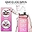Enerbone 24 oz Water Bottle, Leakproof BPA & Toxic Free, Motivational Water Bottle with Times to Drink and Straw, Fitness Sports Water Bottle with Strap for Office, Gym, Outdoor Sports