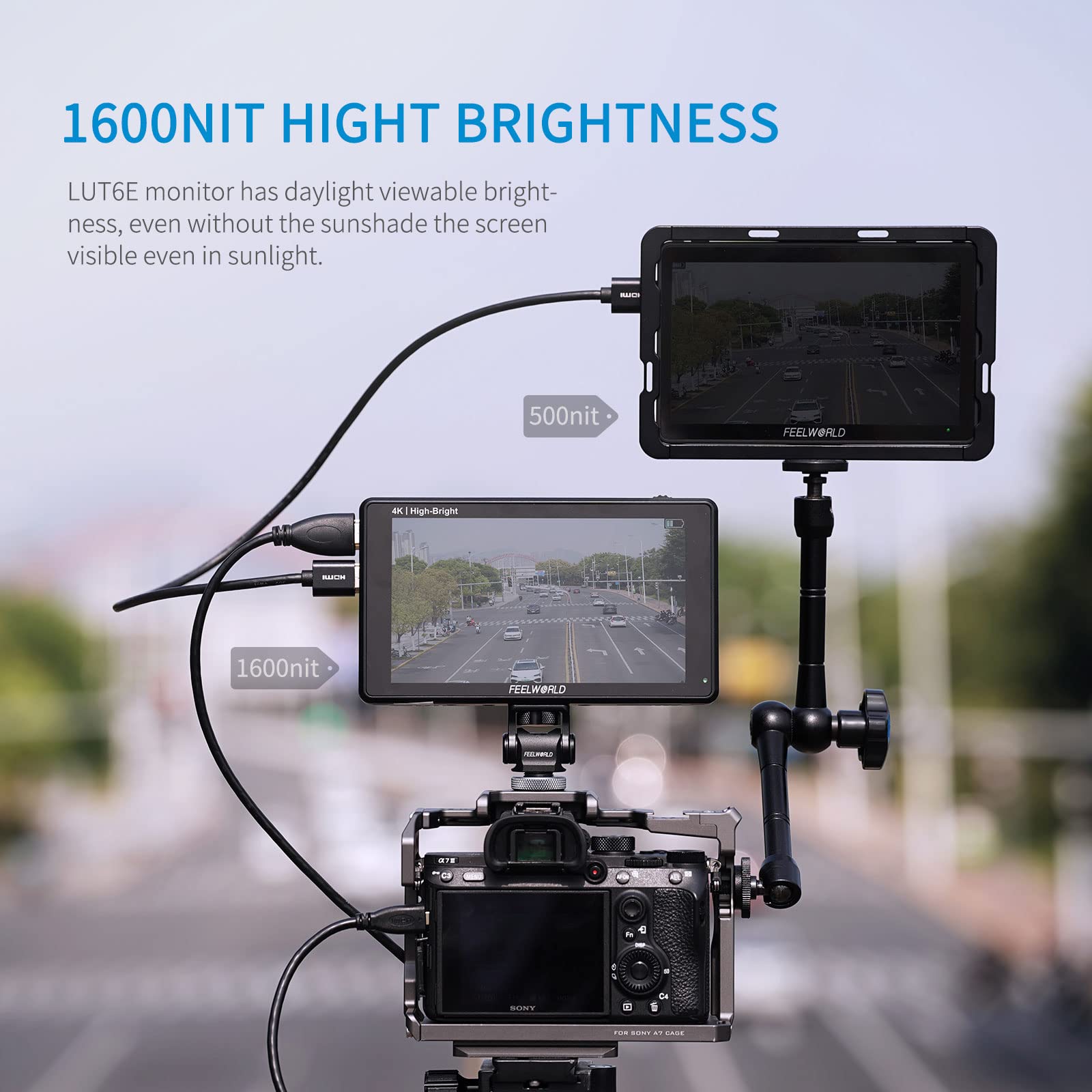 Amazon.com : FEELWORLD LUT6E 6 Inch 1600nit High Bright Touch