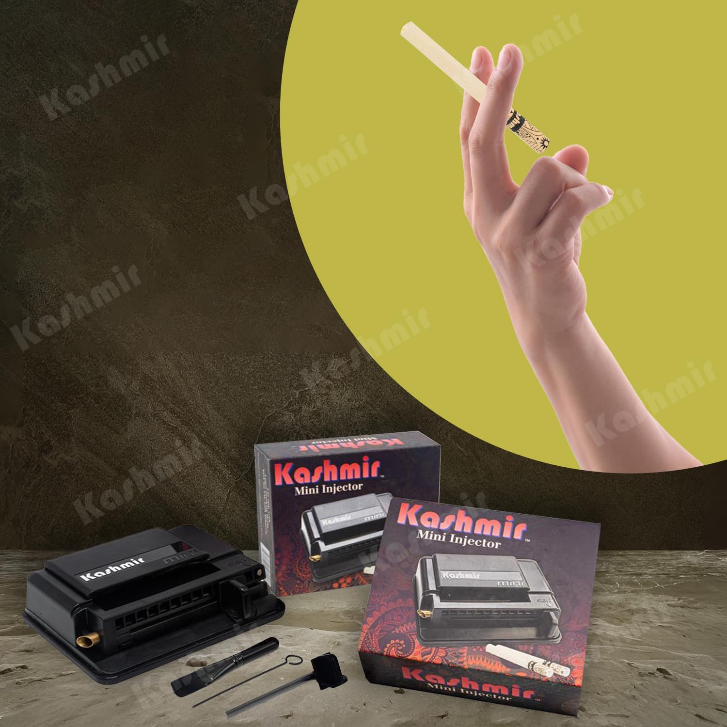 Kashmir Cigarette Tubes Organic King Size – 2000 Count (200pcs x 10 Boxes) Pre-Rolled Tubes – Smooth Draw, Clean Burn, No Tearing – USA Made – Fits Most injector Machines