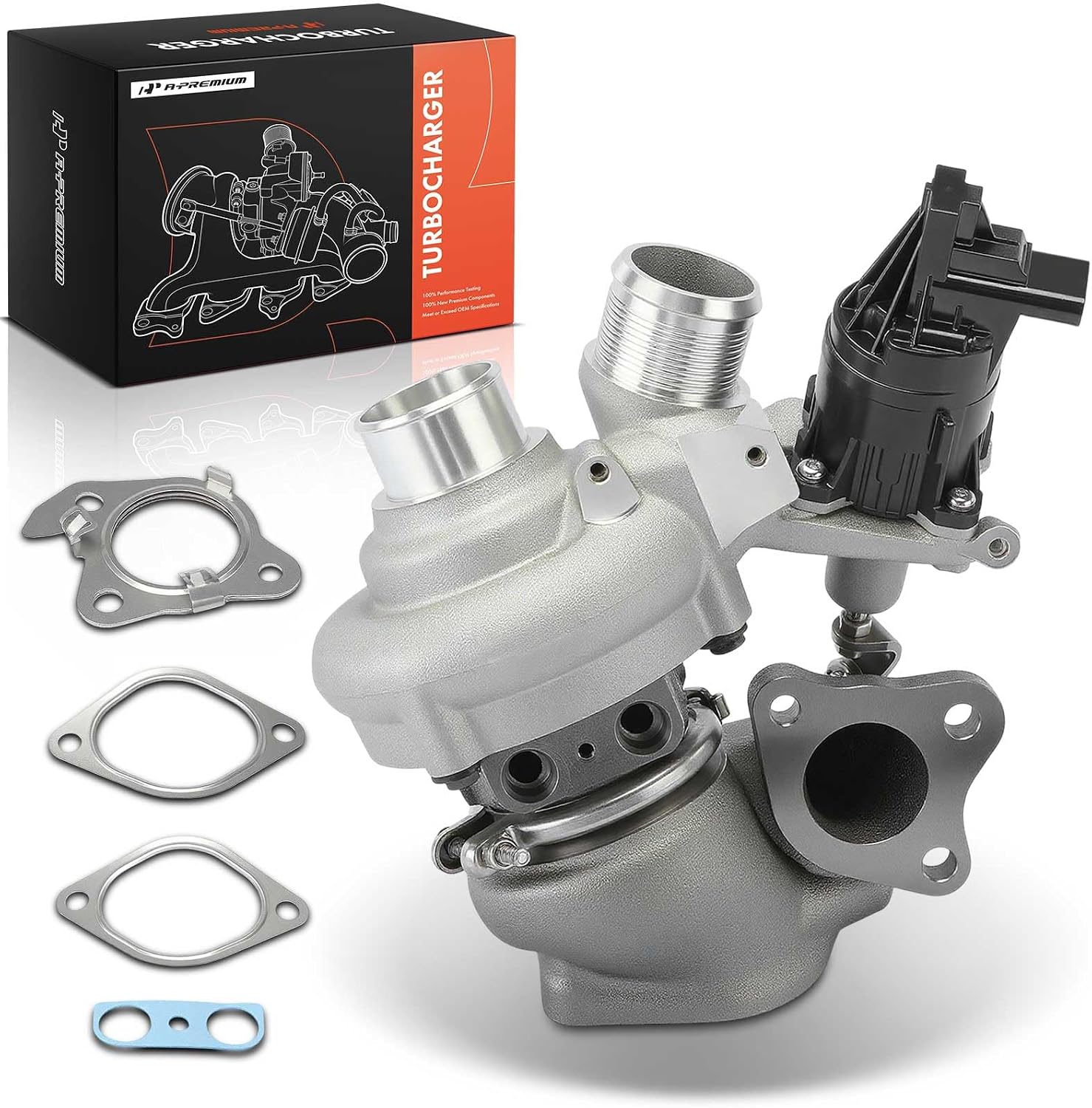 A-Premium K03 Right Complete Turbocharger Turbo Kit Compatible with Ford Models - F-150 F150 2017, 3.5L