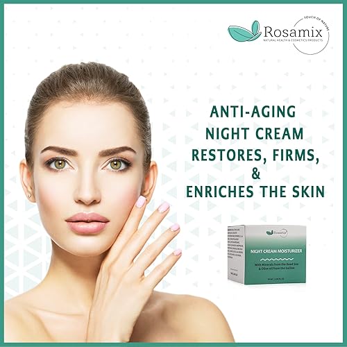 Miniatura 9 de Crema de Noche Hidratante Facial Crema de Noche Antiedad con Minerales del Mar Muerto, Aceite de Oliva de Galilea, Ácido Hialurónico y Neodermyl