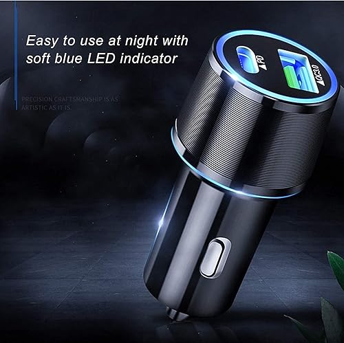 Miniatura 3 de UrbanX Cargador rápido de coche de 21 W para automóvil y camión para Motorola Moto E5 Play con cargador USB PD 3.0 - Negro viene con cable USB A a